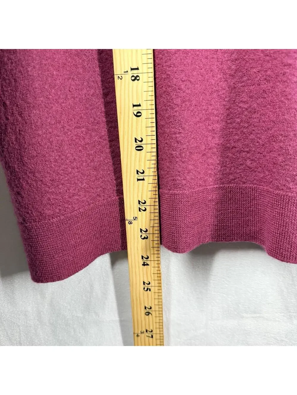 Talbots 100% Pure Merino Wool Sweater Women Merlot Sz Large Burgundy V-Neck Warm